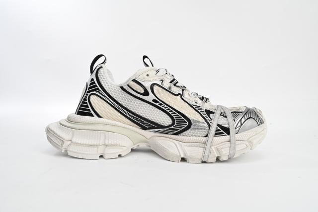 B 3XL Sneaker in Silver Rice White Black 542229W1RB50352