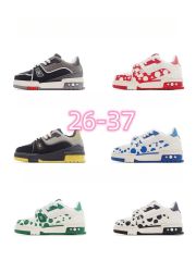 Polka Dot/Rhinestone Colorblocking board shoes for kids 6 colors