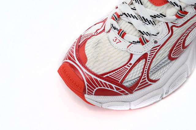 B 3XL Sneaker in White Red 734734W3XL29060