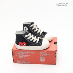Co-branded love  velcro high/low Top board shoes for kids 4 colors