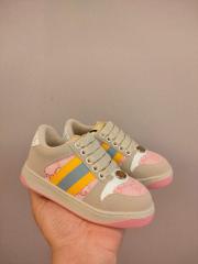 Canvas Leather Patchwork Colorblock Casual Shoes for Kids 9 colors