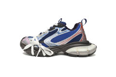 B 3XL Sneaker in Silver Red and Blue 542229W1RB50513
