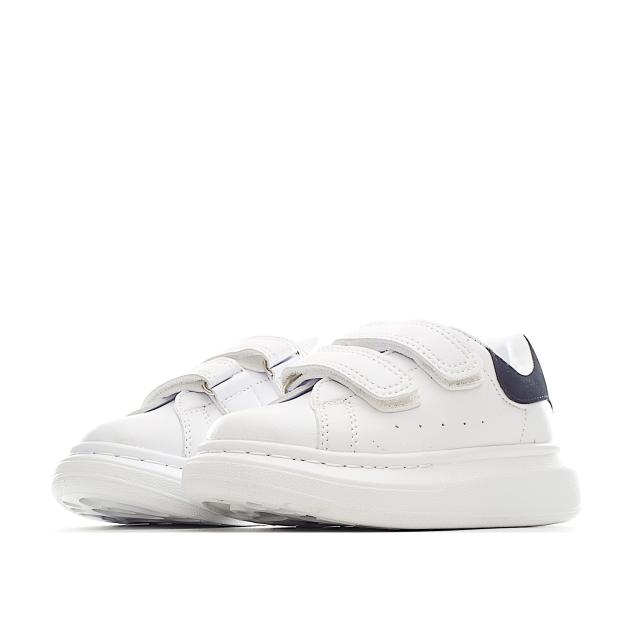 Velcro fashion low-top white shoes for Kids 8 colors