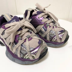 Lace-up model made old shoes for kids 4 colors