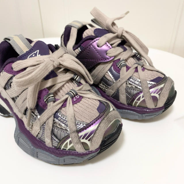 Lace-up model made old shoes for kids 4 colors