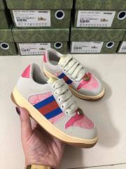 Canvas Leather Patchwork Colorblock Casual Shoes for Kids 9 colors