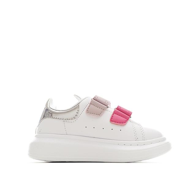 Velcro fashion low-top white shoes for Kids 8 colors