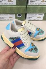 Canvas Leather Patchwork Colorblock Casual Shoes for Kids 9 colors