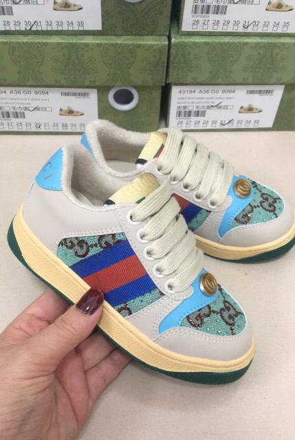 Canvas Leather Patchwork Colorblock Casual Shoes for Kids 9 colors