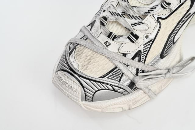 B 3XL Sneaker in Silver Rice White Black 542229W1RB50352