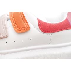 Velcro fashion low-top white shoes for Kids 8 colors