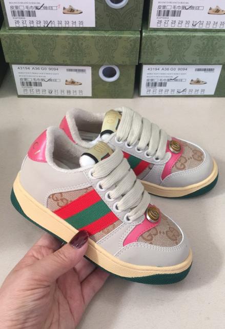 Canvas Leather Patchwork Colorblock Casual Shoes for Kids 9 colors