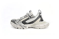 B 3XL Sneaker in Silver Rice White Black 542229W1RB50352