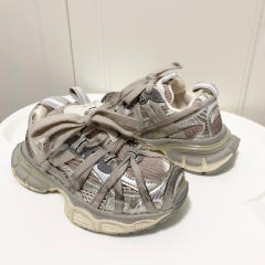 Lace-up model made old shoes for kids 4 colors