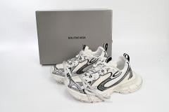 B 3XL Sneaker in Silver Rice White Black 542229W1RB50352