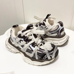Lace-up model made old shoes for kids 4 colors
