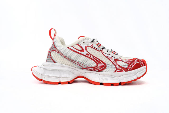 B 3XL Sneaker in White Red 734734W3XL29060