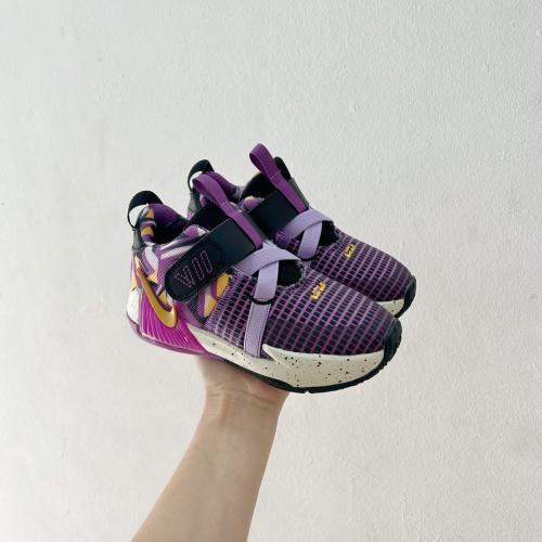 Breathable Velcro Sports Basketball Shoes for Kids 8 colors