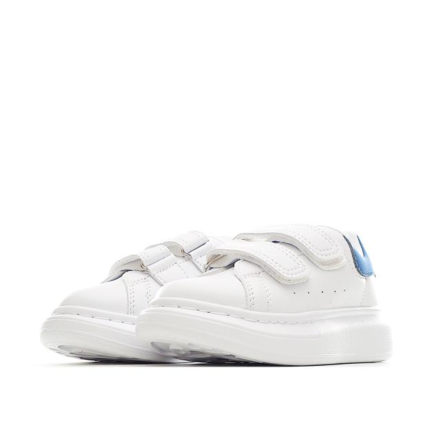 Velcro fashion low-top white shoes for Kids 8 colors