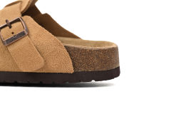 Bs Boston Suede Cork Brown Pattern Footbed 1023465