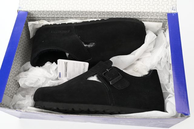 Bs London Shearling Suede Leather Black 1014960