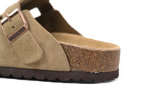Bs Boston Soft Footbed Suede Leather Taupe 0560773