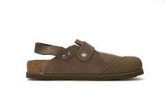 D  by Birkenst0ck Mule Tokio Khaki Nubuck Calfskin 3SA116ZSD_H620