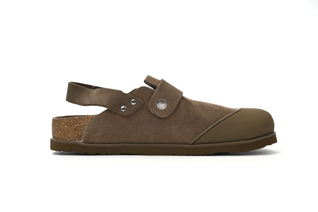 D  by Birkenst0ck Mule Tokio Khaki Nubuck Calfskin 3SA116ZSD_H620