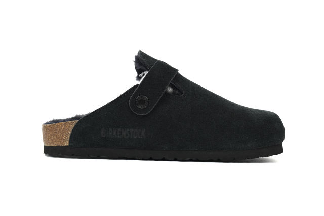Bs Boston Shearling Suede Leather Black 259881