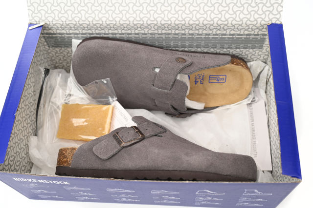 Bs Boston Soft Footbed Suede Dark Grey 1021255/1021030