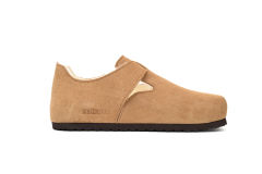 Bs London Shearling Sandals Tea 1014962