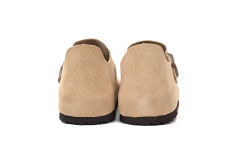 Bs London Suede Sandals Taupe 1010504