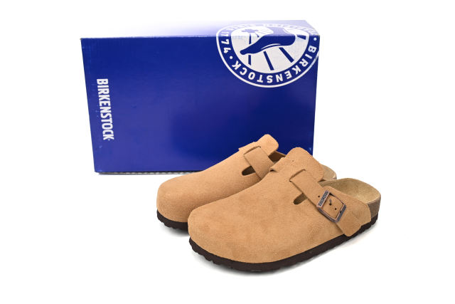 Bs Boston Suede Cork Brown Pattern Footbed 1023465