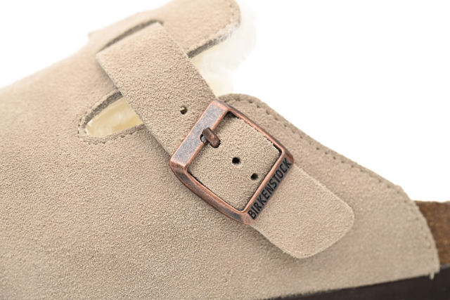 Bs Boston Shearling Coin Suede Beige E14T002N6L