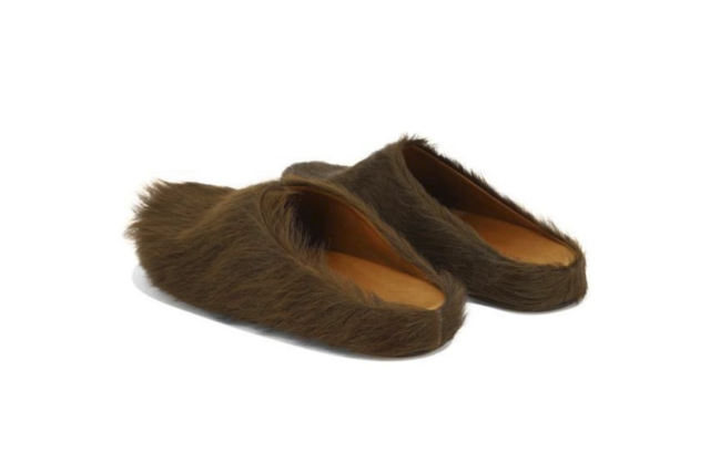 M@rni Long-hair Calfskin Fussbett Sabot Brown SBM@rniS004601P412200M@rni37
