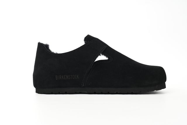 Bs London Shearling Suede Leather Black 1014960