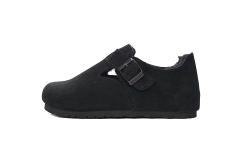 Bs London Shearling Suede Leather Black 1014960