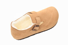 Bs London Shearling Sandals Tea 1014962