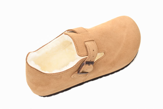 Bs London Shearling Sandals Tea 1014962