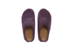 M@rni Long-hair Calfskin Fussbett Sabot Purple SBM@rniS004601P412200C68