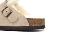 Bs Boston Shearling Coin Suede Beige E14T002N6L