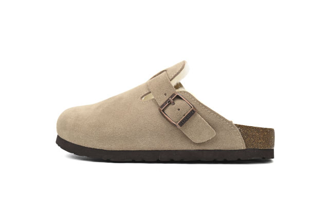 Bs Boston Shearling Coin Suede Stone 6745673
