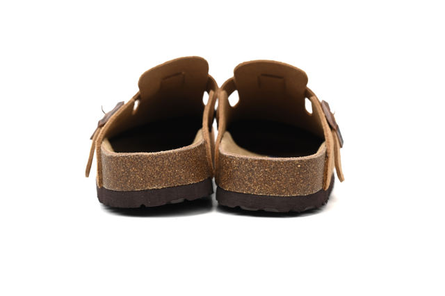Bs Boston Suede Cork Brown Pattern Footbed 1023465