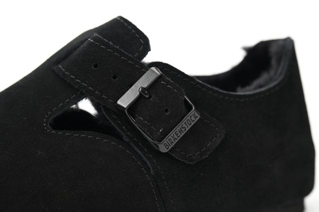 Bs London Shearling Suede Leather Black 1014960
