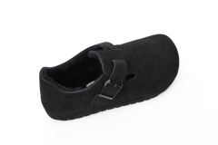 Bs London Shearling Suede Leather Black 1014960