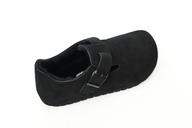 Bs London Shearling Suede Leather Black 1014960