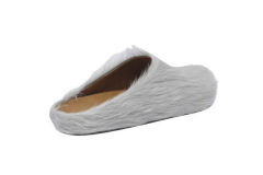 M@rni Long-hair Calfskin Fussbett Sabot Grey SBMR000600P412200N15
