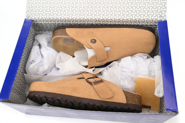 Bs Boston Suede Cork Brown Pattern Footbed 1023465