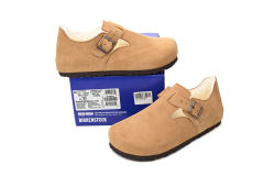 Bs London Shearling Sandals Tea 1014962