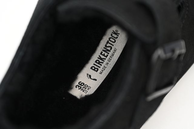 Bs London Shearling Suede Leather Black 1014960